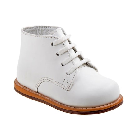 Josmo Josmo 8194WHT4 Baby Unisex Walking Shoes; White - Size 4 8194WHT4